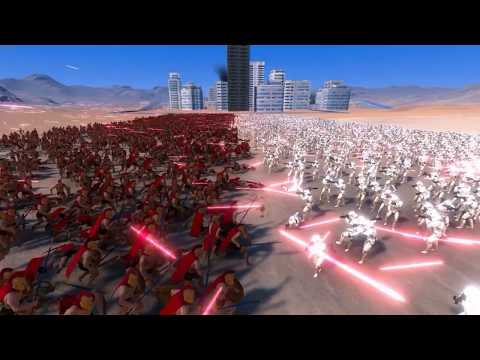 5000 Spartans VS 5000 Storm Troopers | Ultimate Epic Battle Simulator