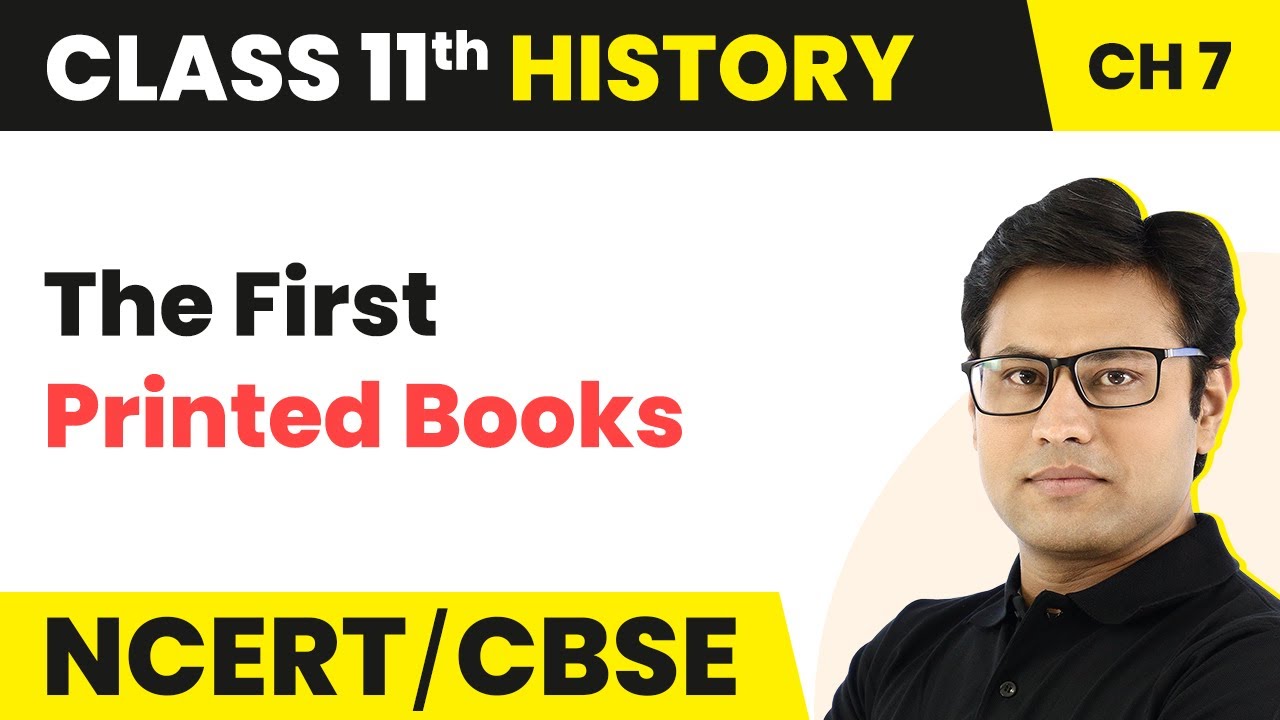 Class 11 History Chapter 7 | Changing Cultural Traditions -The First Printed Books