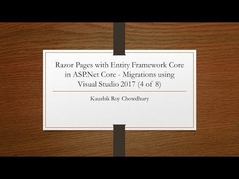 ASP Net Core MVC with EF Core Migrations in Visual Studio 2017 4 of 8