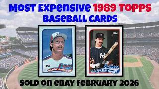 1989 Topps Most Expensive eBay Sales Baseball Cards (February 2026)