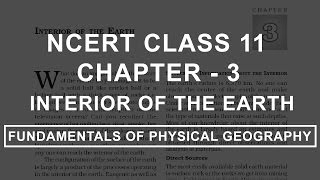 Interior of the Earth - Chapter 3 Geography NCERT Class 11