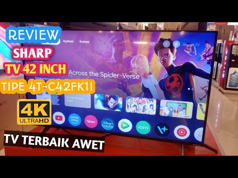 REVIEW LED TV SHARP 4T-C42FK1I 42 INCH 4K FRAMELESS GOOGLE TV #REVIEW #SHARP #GOOGLE TV