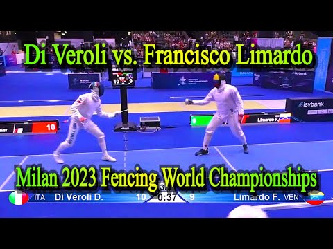 Davide Di Veroli ITA vs Francisco Limardo VEN - Milan 2023 Mens Epee Fencing Showdown