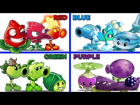 PVZ 2 - 4 Best Color Team vs Team Zombies #11 - Which Team Plant 's Best?