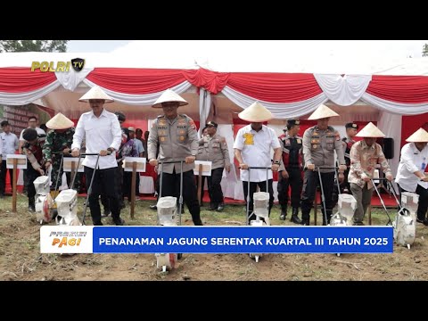 POLRES BANJAR LAKUKAN PENANAMAN JAGUNG SERENTAK KUARTAL III TAHUN 2025