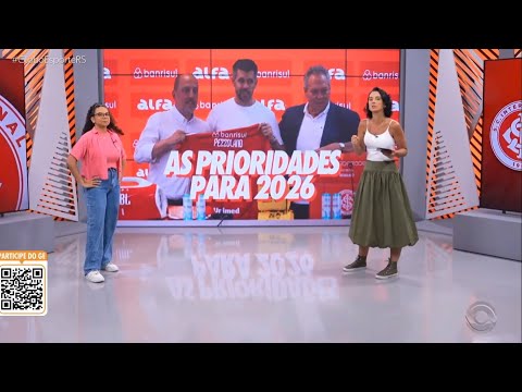 Globo Esporte RS - O foco da diretoria do Inter e de Pezzolano para o time de 2026