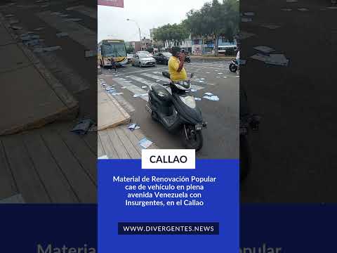 #LoUltimo Accidente :Renovación Popular en el piso