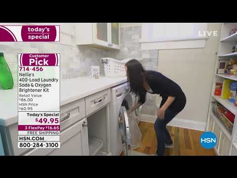 Nellie's 400Load Laundry Soda   100Scoop Oxygen Brighten...