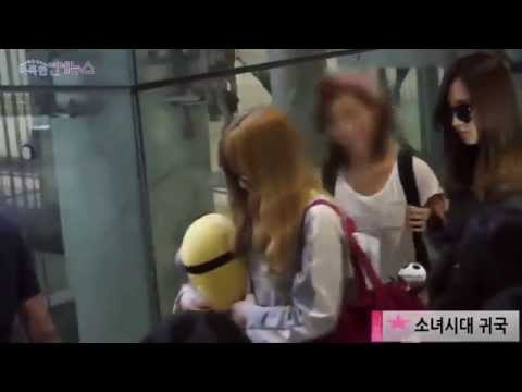 140812 Girl's Generation (SNSD) - Incheon Airport back from LA - HD 720p