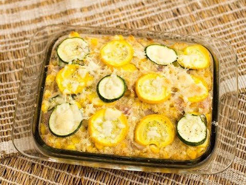 Zucchini, Squash and Corn Casserole/ Continental recipes