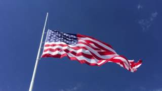 2016 Flag Day Ceremony - Huge US Flag