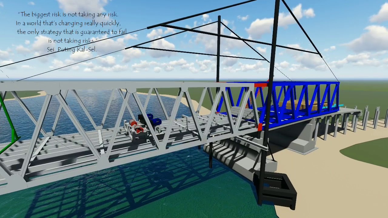 Metode Kerja Erection Rangka Baja Tanpa Support (Kantilever)