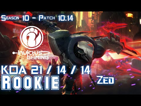 IG Rookie ZED vs IRELIA Mid - Patch 10.14 KR Ranked