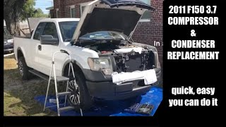 2009-2014 Ford F-150 3.7 V6 AC Compressor & Condenser Replacement