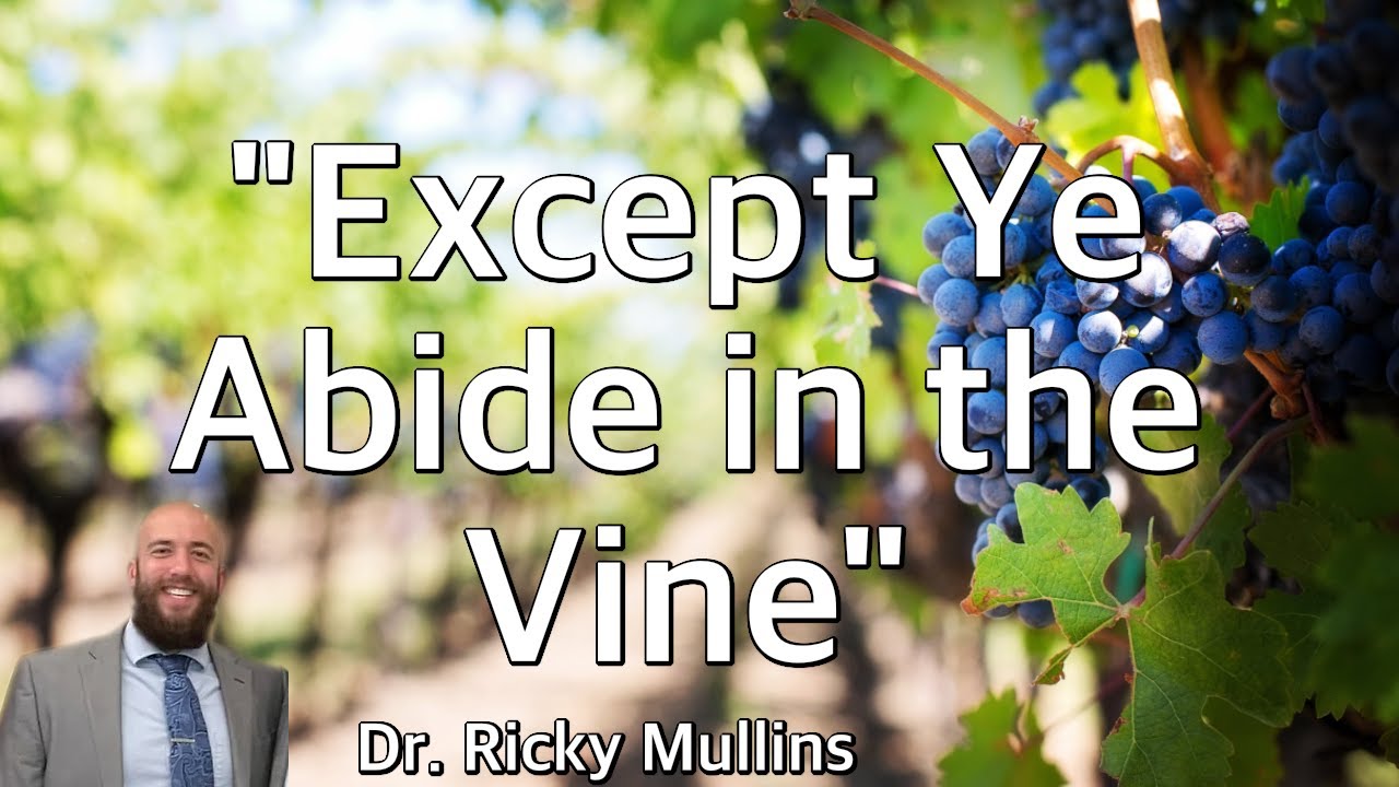 Except Ye Abide in the Vine