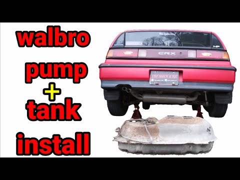 crx fuel tank / walbro 255  fuel pump install - CRX PROJECT VOL 8