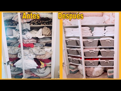 Con Estos Trucos Podrás Organizar El Closet De Sabanas-Toallas Y Cobijas/Linen Closet Organization