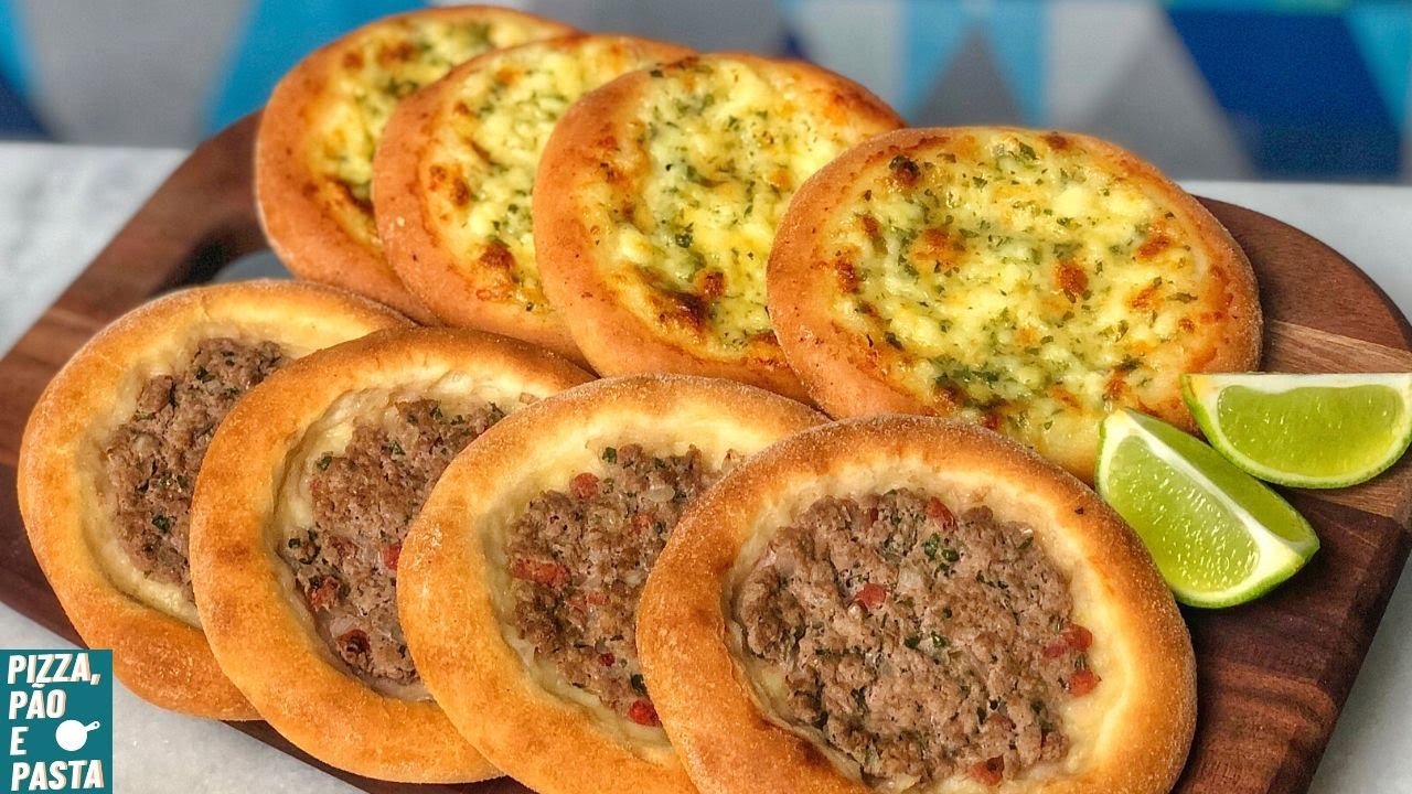 Open Esfiha of Ground Meat and Cheese!!!