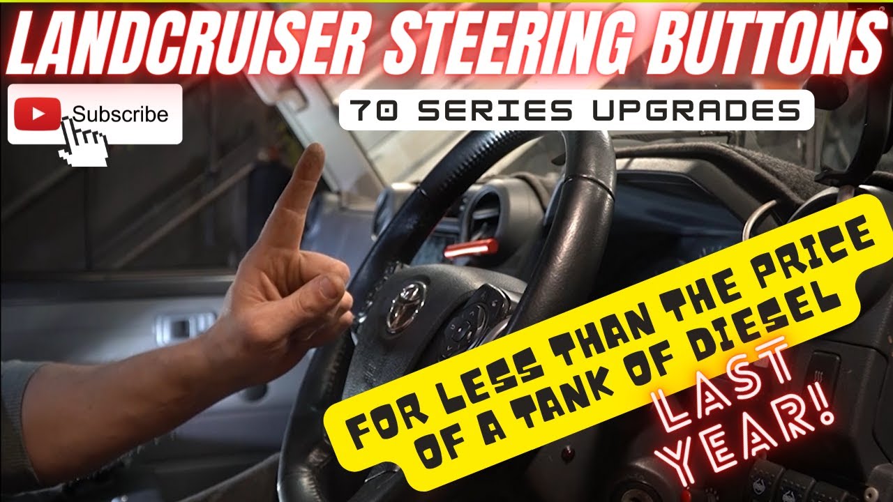 Get genuine steering buttons on your 70 series