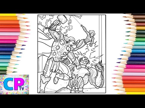 Avengers Age of Ultron Coloring Pages/Thor vs Ultron/Different Heaven - Safe And Sound[NCS Release]