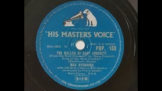 Max Bygraves &#39;The Ballad Of Davy Crockett&#39; 1956 78 rpm