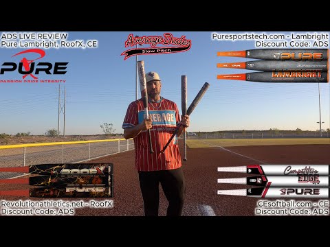 Pure Lambright, RoofX, & CE | ADS Live Review Footage | USSSA Slowpitch Bat Review