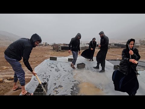 When the rain shows no mercy! ⛈️ Urgent help to repair the roof of Ali and Akram's house