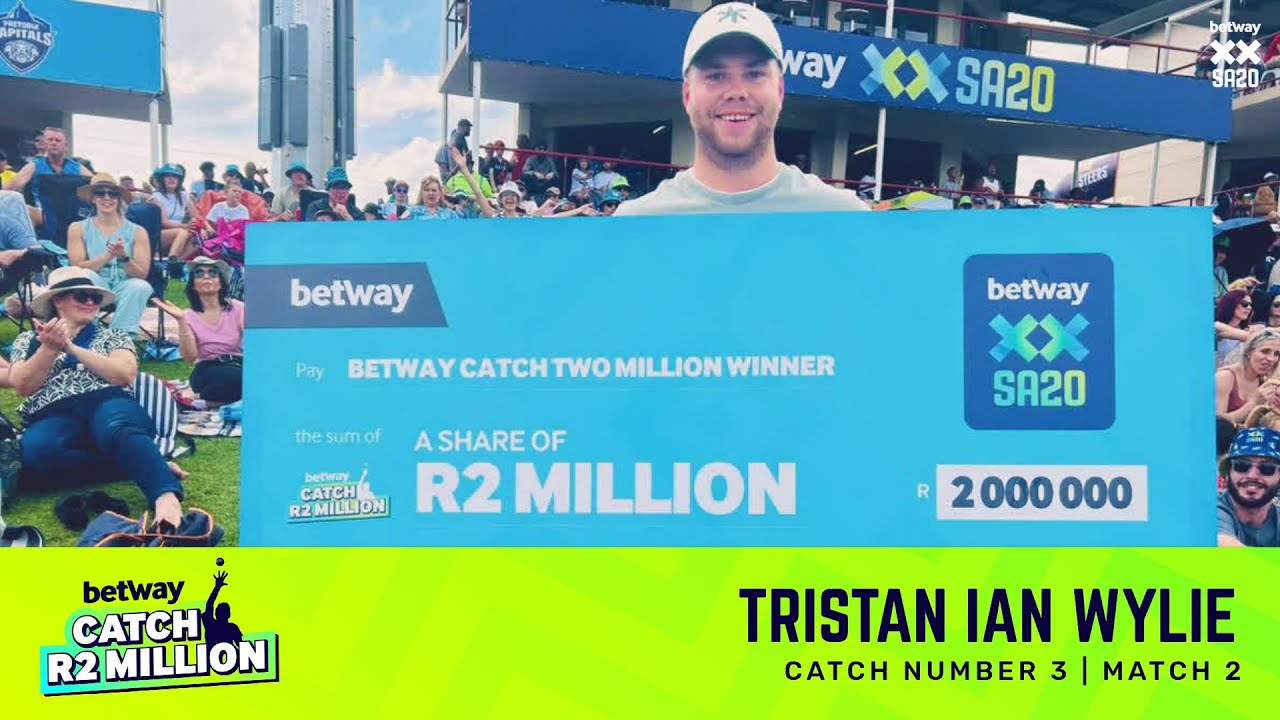 Betway Catch R2 Million | 3rd Catch: Tristan Wylie | Match 2: PCvJSK