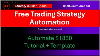 Free Strategy Builder Automation Example Tutorial NinjaTrader https://bestorderflow.com