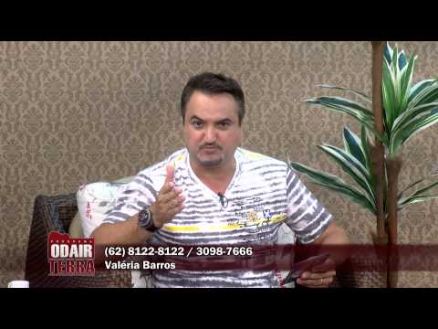 Valéria Barros e Eduardo Costa  no programa Odair Terra