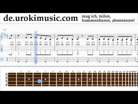 Banjo Lernen (Irischer Tenor) Fall Out Boy - Church Tabulatur um-ih995