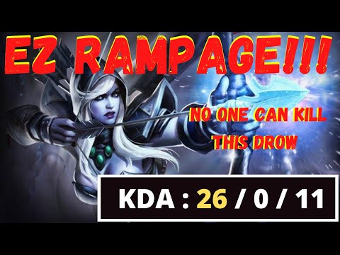MIRACLE SMURF [Drow Ranger] EASY RAMPAGE ! Arrows Max Range Attack Build Dota 2 Drow Ranger Immortal