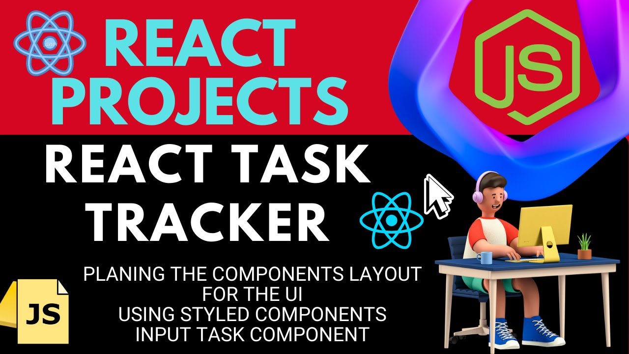 React Project | React Task tracker | using Styled components | Input Task Component | #reactjs