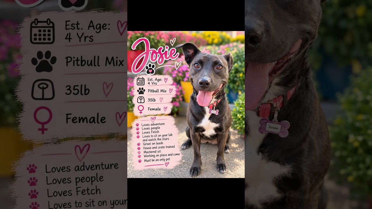 Enlarge Josie, a Adoptable mixed breed in St. Louis, MO video 6/6