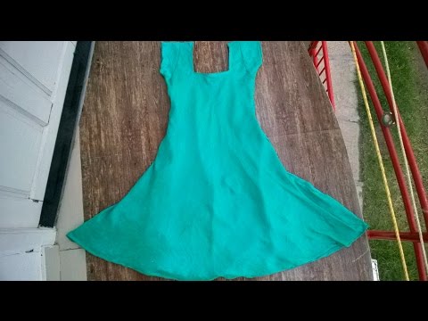 Umbrella cut churidar top cutting and stitching  easy method  part - 2 Video