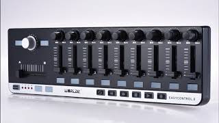 Video thumbnail for Worlde EasyControl.9 Portable Mini USB 9 Slim-Line Control MIDI Controller by 诺米