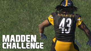 Can Troy Polamalu Blow up a QB Sneak? - Madden NFL Challenge
