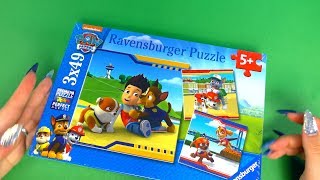 PAW Patrol 3 Puzzles in a BOX 49 pieces each we Unbox & Collect