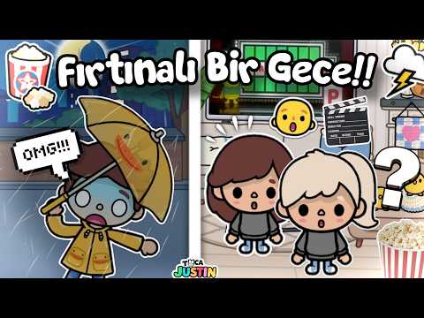 ⚡️FIRTINALI GECE⚡️~Akşam Rutini ✨️ / Toca Boca World Türkçe / Justin Toca