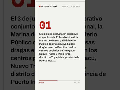 Nueve dragas destruidas y ni un detenido #peru #MineríaIlegal #Amazonía