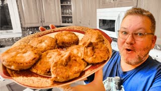 Old-Time Hash Patties with Salt Pork & Onions