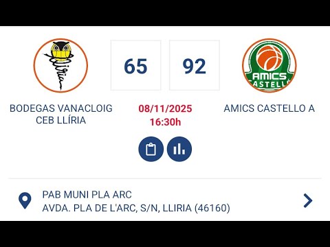 Bodegas Vanacloig CEB Lliria 65  92 Amics Castello A