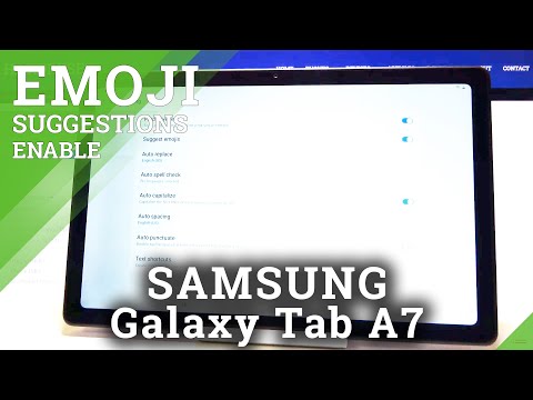 How to Enable Emoji Suggestions in SAMSUNG Galaxy Tab A7 2020  - Predicting Emojis