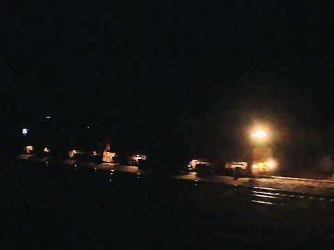 QRNational "6000 class" in the dark - Australian Freight Train at Night