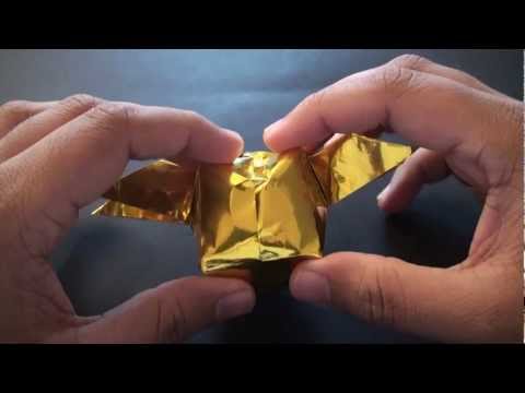 Origami Daily - 056: Harry Potter Golden Snitch (Waterbomb Base) - TCGames [HD]