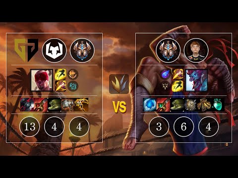 GEN Karis Lee Sin vs Mowgli Trundle Jungle - KR Challenger Patch 10.11