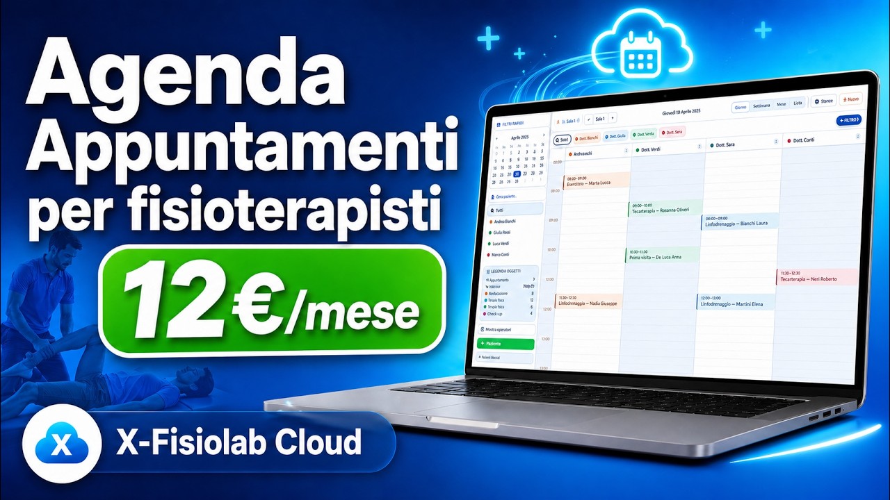 Agenda appuntamenti per fisioterapisti X-Fisiolab Cloud