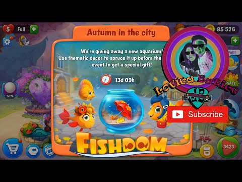 Fishdom - Level 3421 - 3425 - Aquarium First Contact and Bonus Aquarium Autumn In The City - Gamepla