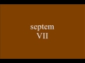 Learn Latin Latin Numbers 1 10