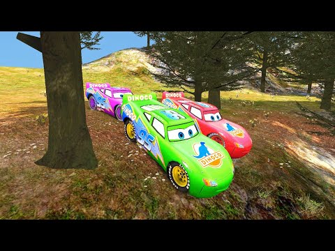 Lightning McQueen Dinocos Longest Fall Ever Cliff Diving Ep. 2 - GTA 4 Game